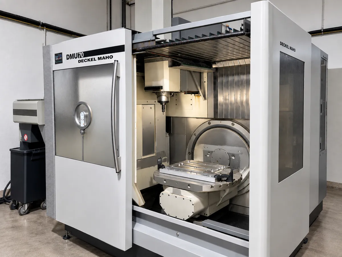 Five-axis CNC milling on the DMG Mori DMU 70